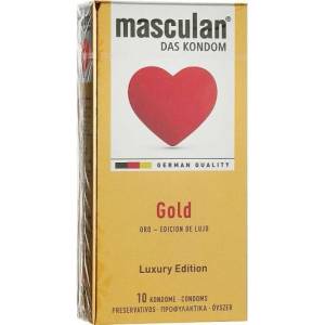 Masculan 10 бр. Луксозни златисти презервативи Masculan - kondomi