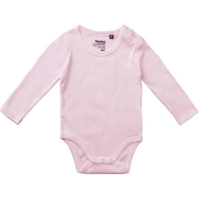 Neutral Dětské body s dlouhým rukávem Světle růžová
