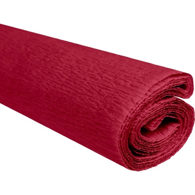 Krepový papír tmavě červený 0,5x2m C09 28 g/m3