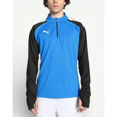 PUMA Тeam Liga Quarter-Zip Football Top Blue/Black