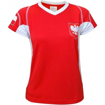 SPORTTEAM Poľsko 1 červeno-biely chlapčenský futbalový dres