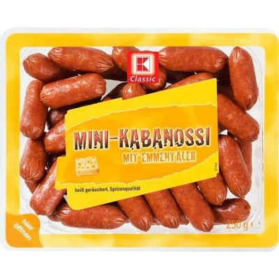 K Classic Mini kabanossi s Ementálem 250 g