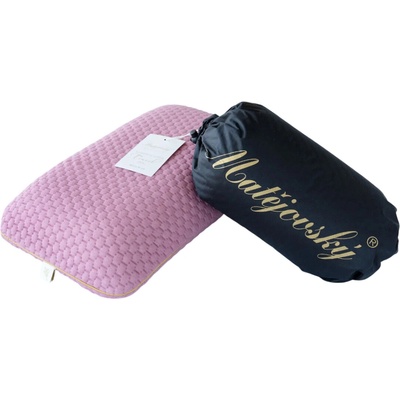 Matějovský Anatomický vankúš TRAVEL pink Lazy-Foam 25x40