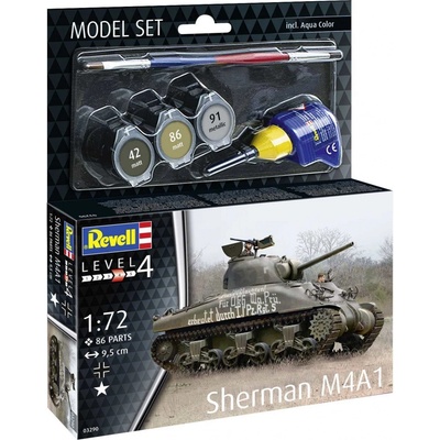 Revell Sherman M4A1Plastic ModelKit tank 03290 1:72 – Zboží Mobilmania