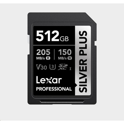 Lexar 512GB Pro SILVER PLUS SDXC LSDSIPL512G-BNNNG