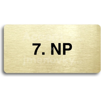 ACCEPT Piktogram 7. NP - zlatá tabulka - černý tisk bez rámečku