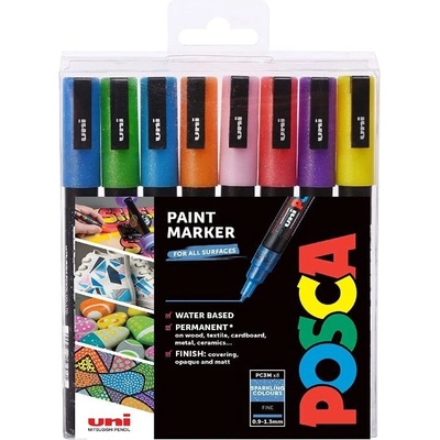 UNI Posca PC-3M 8 ks – Sleviste.cz