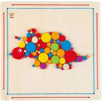 Image 1 of Hape - Дървена мозайка - Трицераптор