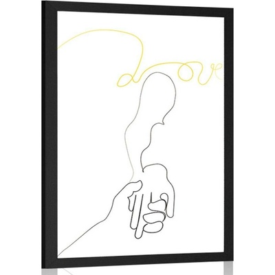 Plakát láskyplný dotek rukou - 40x60 no frame