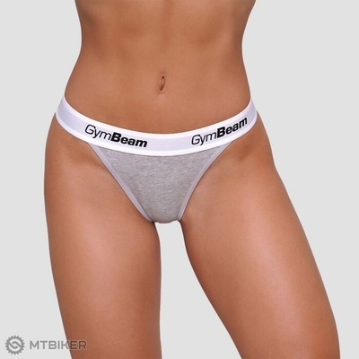 GymBeam Tanga nohavičky sivá