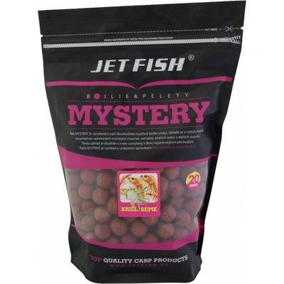 Jet Fish boilies Mystery 250 g 20 mm jahoda / moruše