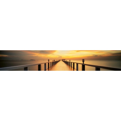Dimex KI350-114 Fototapeta za linku Wood Bridge rozměry 350 x 60 cm