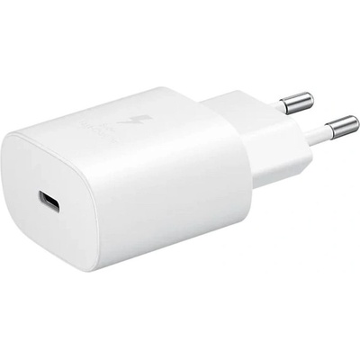 Samsung Оригинално мрежово зарядно устройство Samsung Super Fast Charging, 25W, Бял (TA800EWE White)