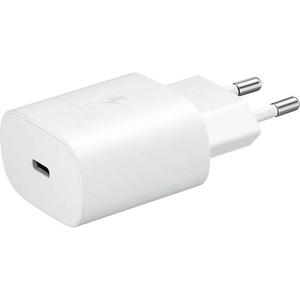 Samsung Оригинално мрежово зарядно устройство Samsung Super Fast Charging, 25W, Бял (TA800EWE White)