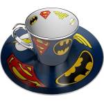 ABYstyle Комплект ABYSTYLE DC COMICS Mirror mug & plate set Logo, Чаша, Подложка с емблеми (ABYSTYLE-MMP002) - cybertrade