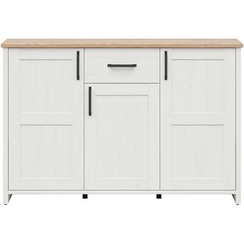 Image 1 of Black Red White Скрин с три врати и чекмедже loksa kom3d1s