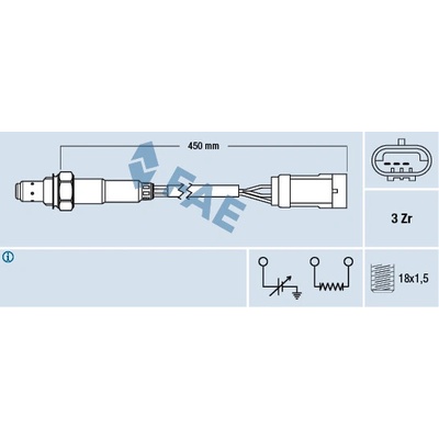 Lambda sonda FAE 77222