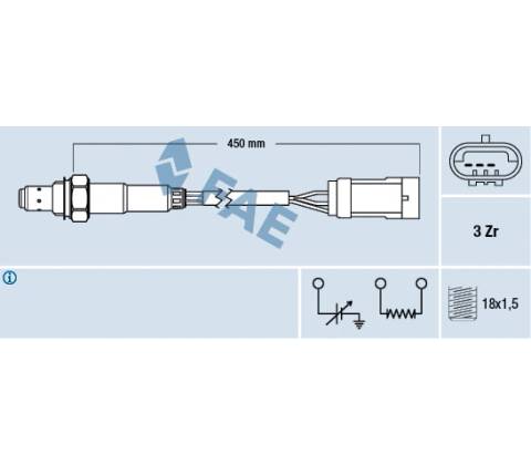 Lambda sonda FAE 77222
