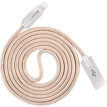 DEVIA Кабел Devia Vipper, USB A(м) към Lighting(м), 1.2m, златист