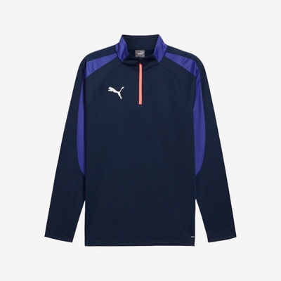 Puma Tréningová futbalová mikina IndivLiga 24 tmavomodrá