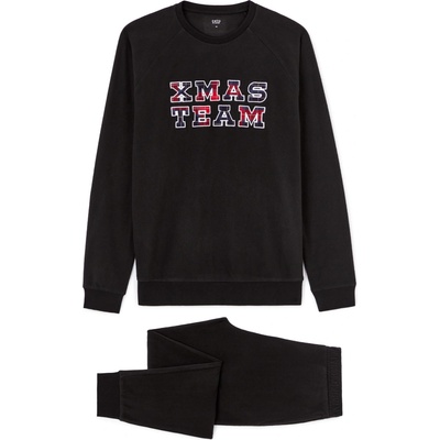 Celio pánské pyžamo XJIPYTEAM čierna biela červená