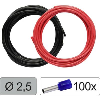 Quadrios 25CW129 jeden drôt, LiFY, 2.5 mm², červená, čierna, 1 sada