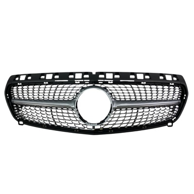 Решетка Mercedes W176 A-Class (2013-2015) - Diamond look, черна с хром лайсни (PX-ZW-329)