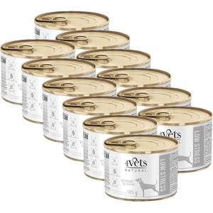 4Vets NATURAL Veterinary Exclusive LOW STRESS 12 x 185 г