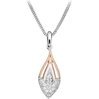 Silver Cat Elegantný bicolor náhrdelník so zirkónmi SC360