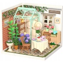 RoboTime Miniatura domečku Posezení s čajem v kvetoucí zahradě