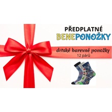 BENE DĚTSKÝ BOX ponožky barevné obrázkové dívčí