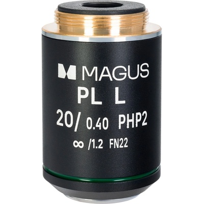 MAGUS Обектив MAGUS 20HP 20х/0, 40 Plan L phase PHP2 ∞/1, 2 WD 8, 0 mm (83438)