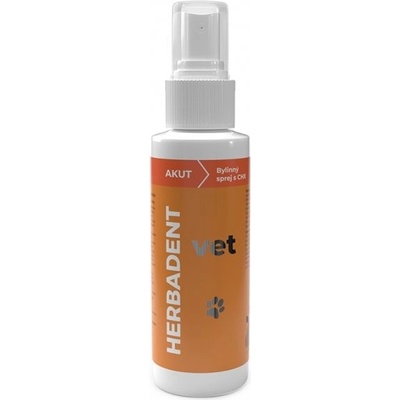 HERBADENT VET AKUT Bylinný ústní sprej s chlorhexidinem pro psy a kočky 90 ml