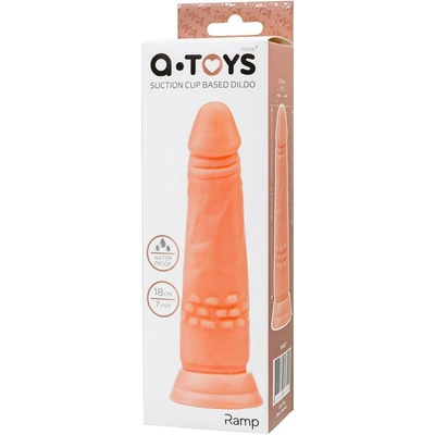 A-TOYS realistický dildo TPE tělové 16,8 cm
