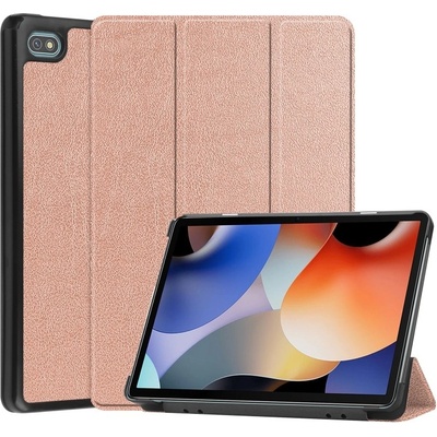 Vsetkonamobil 73018 LEATHER Zaklápací kryt pre Oscal Pad10 ružovozlatý