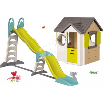 Smoby set domček Pretty Nature a šmykľavka Super Megagliss