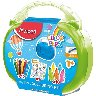 Maped К-кт Maped Color Early Age 12 флумастера + 10 маслени пастела 897416