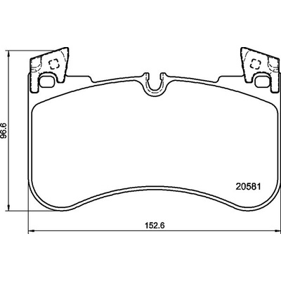 Sada brzdových platničiek, vždy 4 kusy v sade BREMBO P 44 029 (P44029)