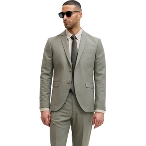 Jack & jones Сако Jack & jones Premium Solaris blazer - Green (Smokey Olive / Super Slim Fit)