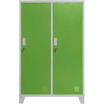 Carmen Метален шкаф Carmen CR-1604-2 JZ - Сив / зелен