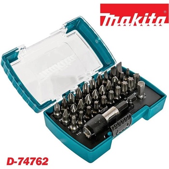 Makita Битове с магнитен държач, 32 части, 25 мм, PH/PZ/SL/T, Makita D-74762 Impact Black (D-74762)