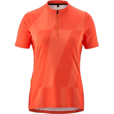 Gonso Дамска фланелка с къс ръкав за колоездене Gonso Women's Adventure Jersey Halfzip Cycling jersey - Fiesta Red - размер 44 (EU) (156-2642-0216)
