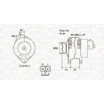 Generátor MAGNETI MARELLI 063731526010