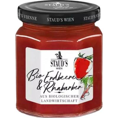 Staud‘s Bio ovocná pomazánka s jahodami a rebarborou 250 g