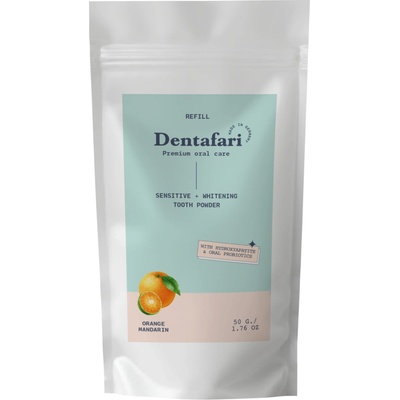 Dentafari Prášok na čistenie zubov Orange & Green Tangerine 50 g