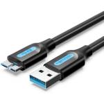 Vention USB-A 3.0/M - Micro USB-B, ( PVC, черен), 1 м, кабел