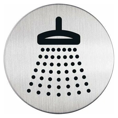 Informačný piktogram, samolepiaci, DURABLE Sprcha