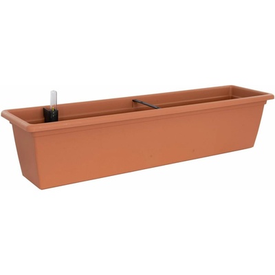 Plastkon Magnolia Smart Samozavlažovací hrantík, plast, terakota, 100 x 19,5 cm, 4111762002