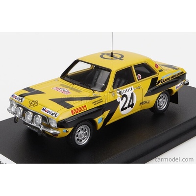 Trofeu Opel Ascona night Version N 24 Rally Montecarlo 1975 A.kullang C.g.andersson Žlutá Černá 1:43