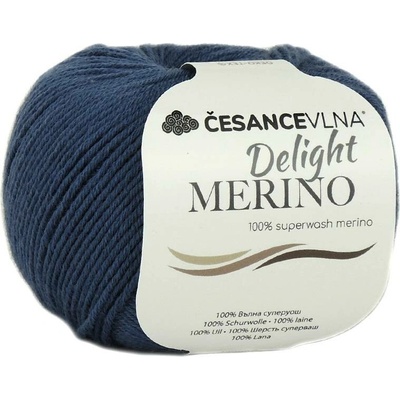 100% Merino příze - Delight tmavá modrá